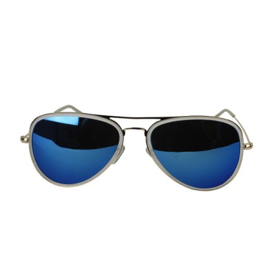 Unisex Polarized Full-Rimmed Aviator Cool Blue Sunglasses