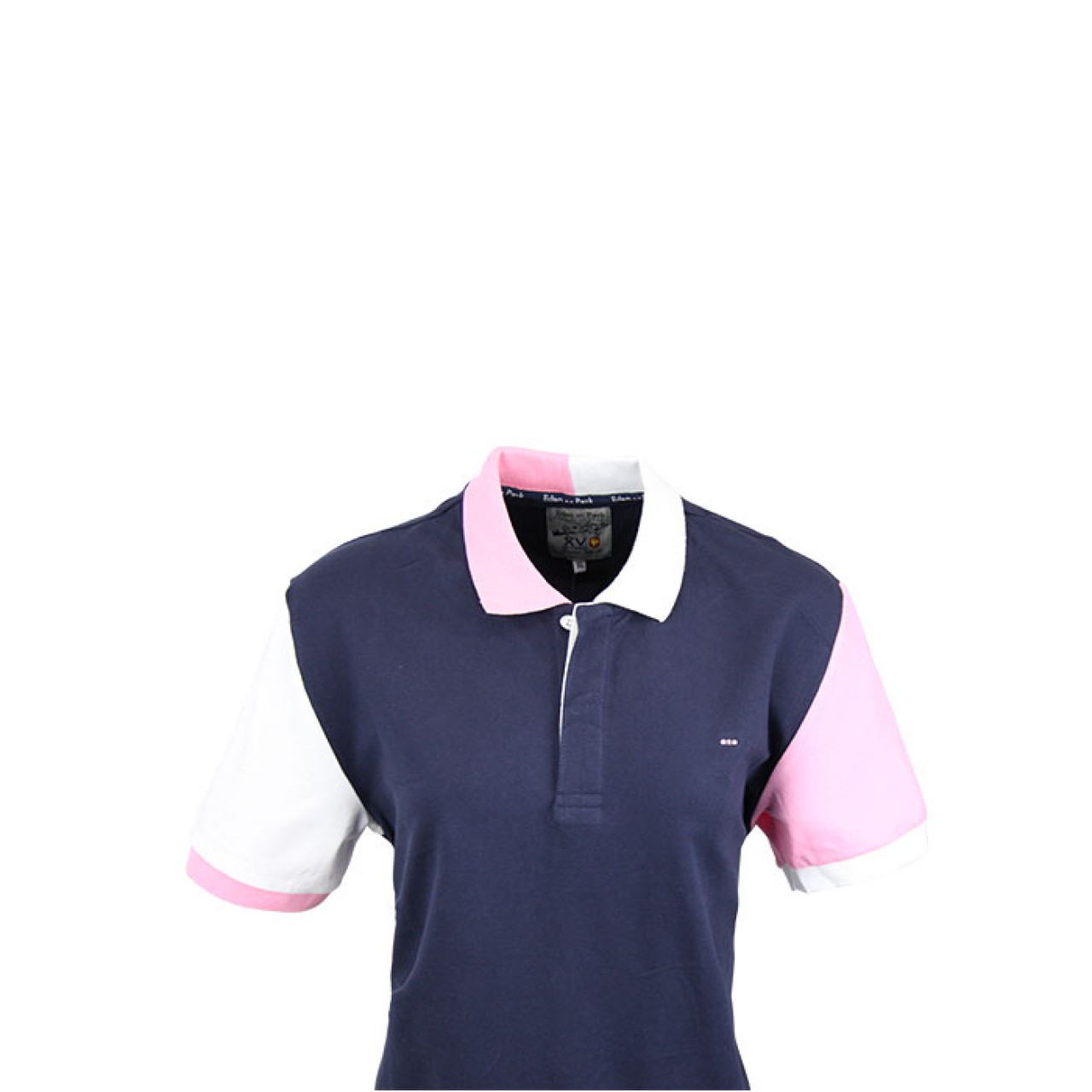 Men's Multicolor Pink And White Collar Short Sleeve Old Navy Blue Polo Shirt