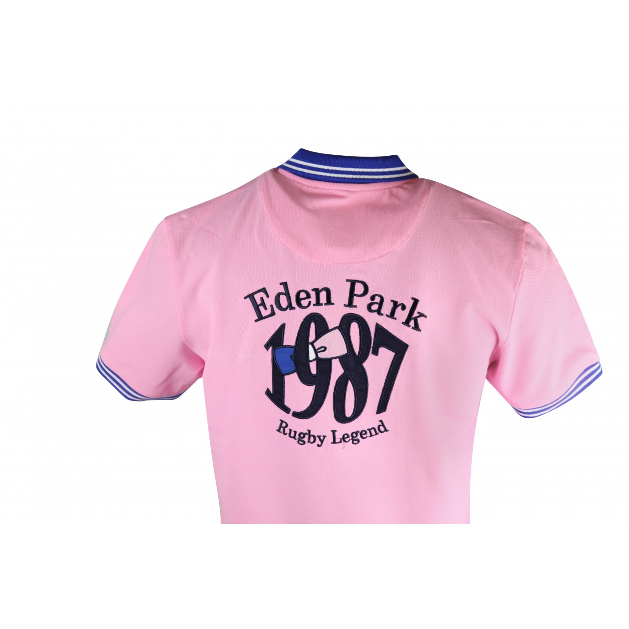 Easy Wear Collared 1987 Design Pink Polo Shirt Mens