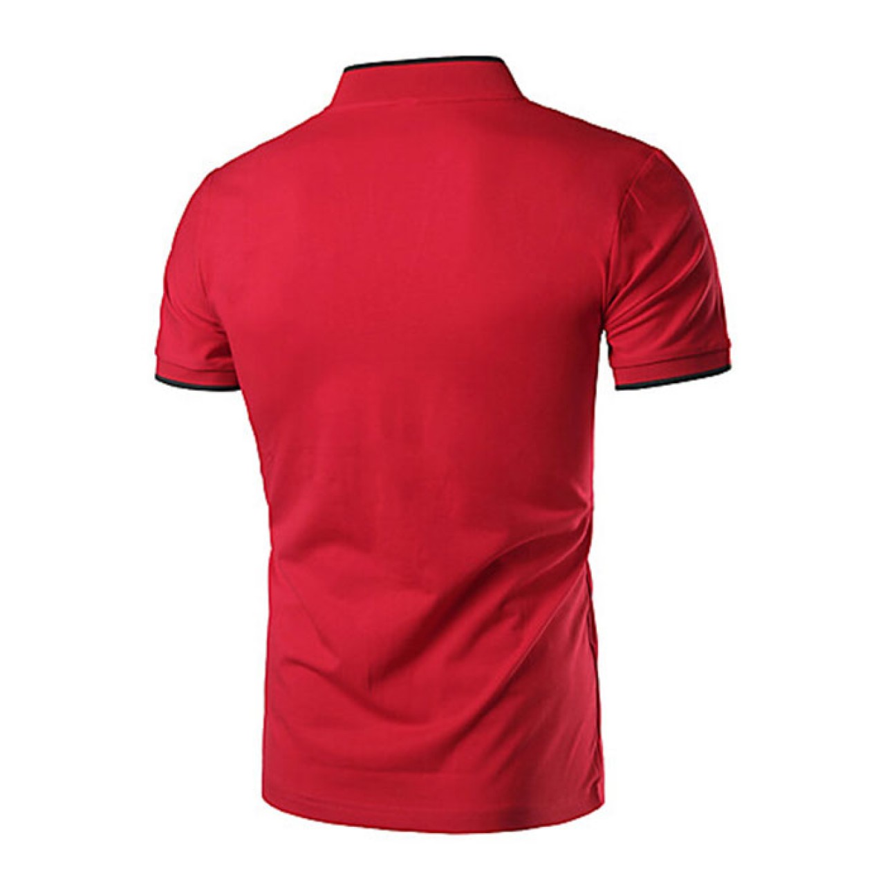 Men's New Short Collared Red Tees