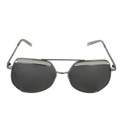 Men's Polarized Gray Full-Rimmed Sunglasses