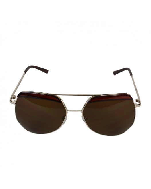 Men's UV Protected Aviator Redwood texture Sunglasses