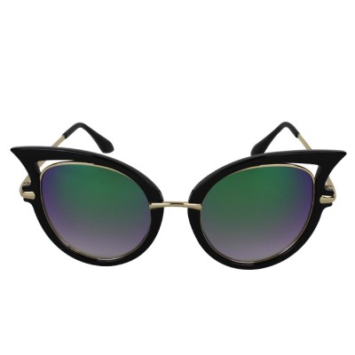 Cat Eye Black Frame Polarized Designer Sunglasses For Women