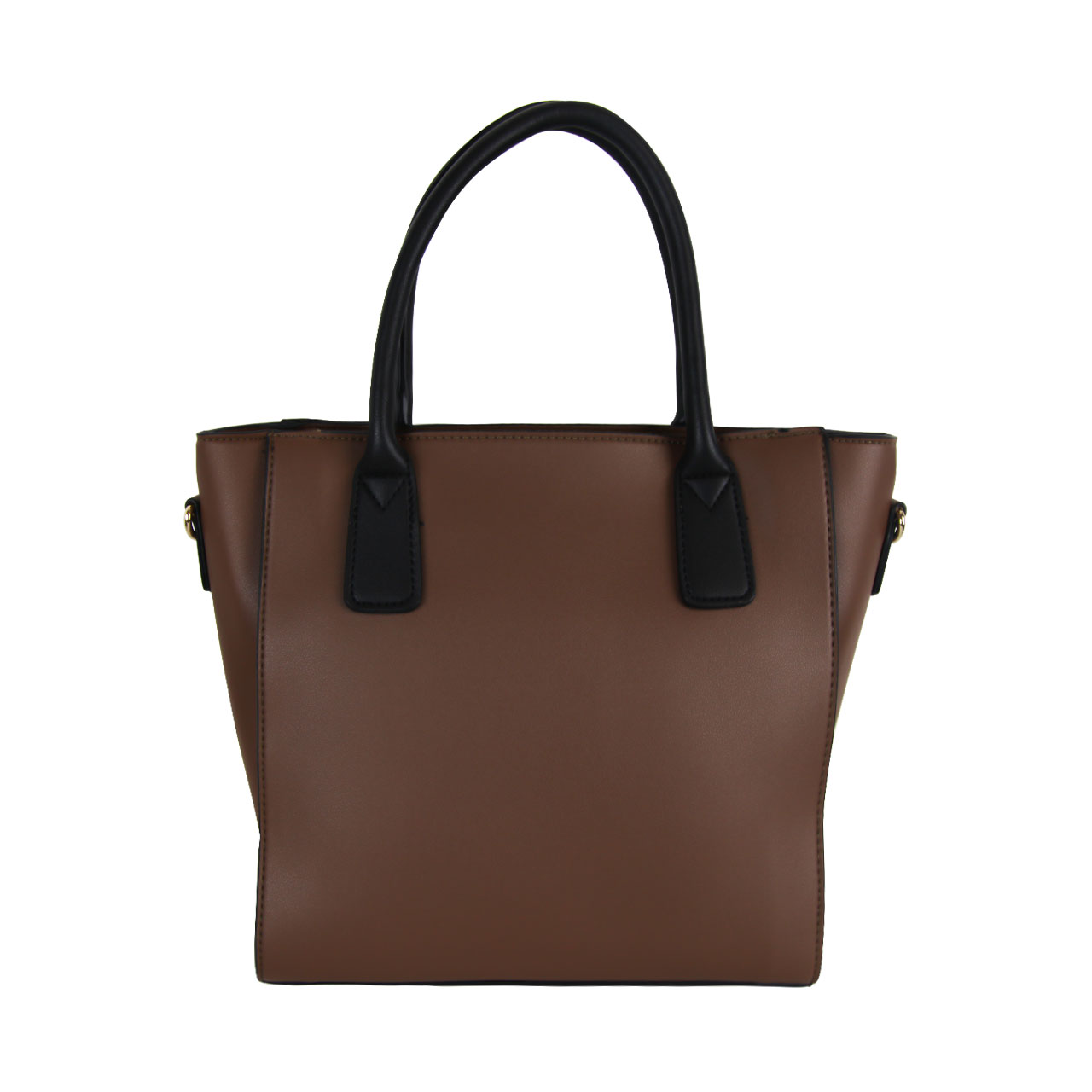 Brown/Gray PU Leather Shoulder Bag For Women
