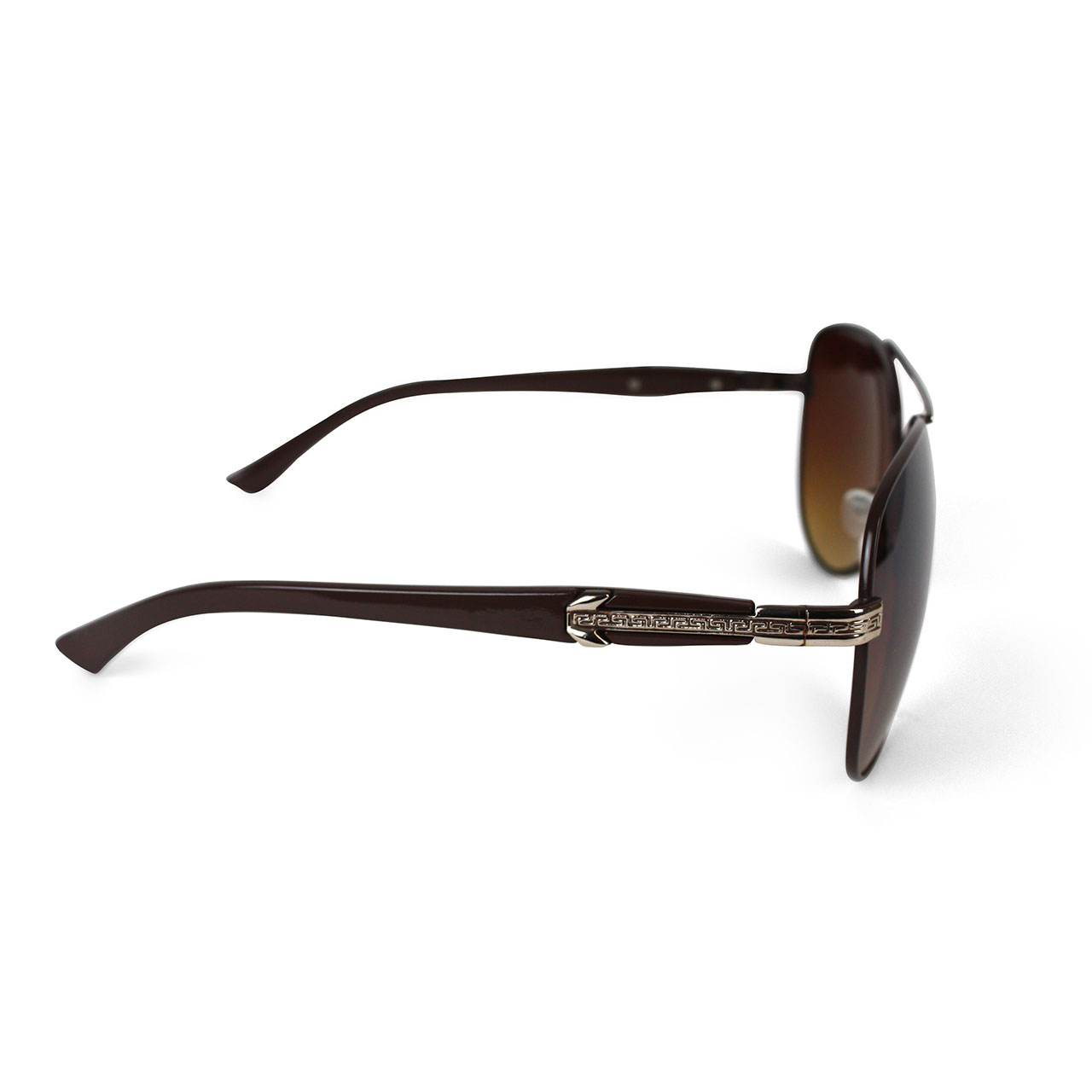 Unisex Polarized Coffee Tinted Aviator Sunglasses