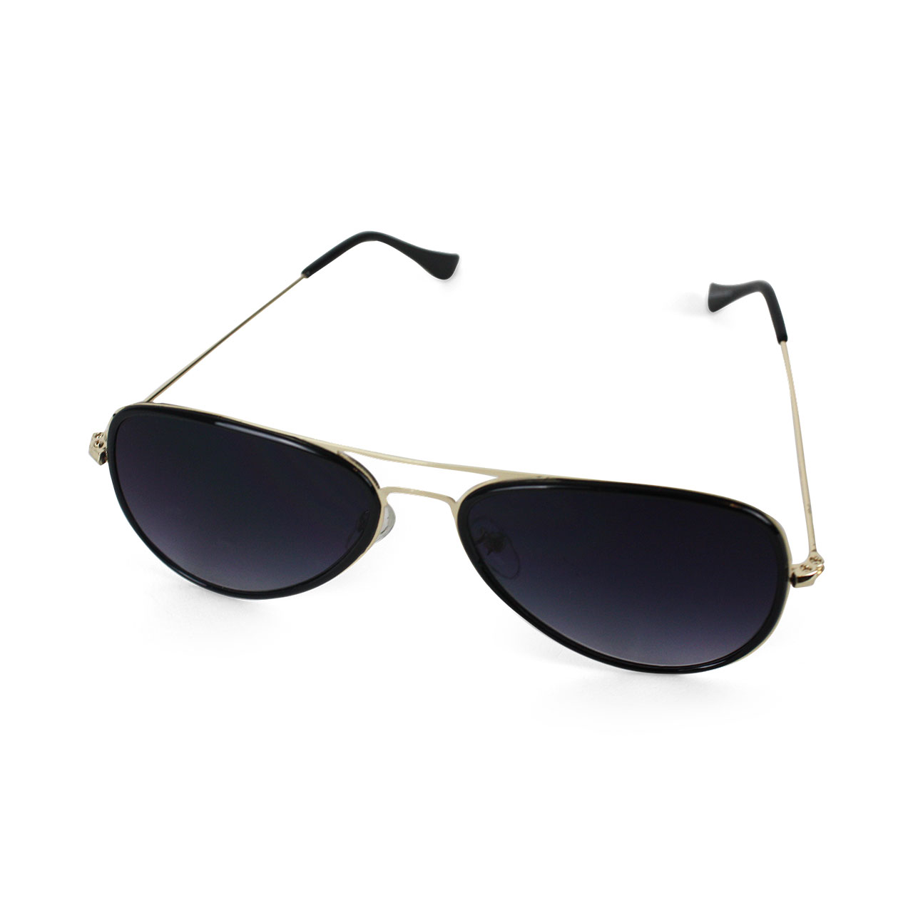 Unisex Sky Polarized Black Sunglasses Aviator Lenses