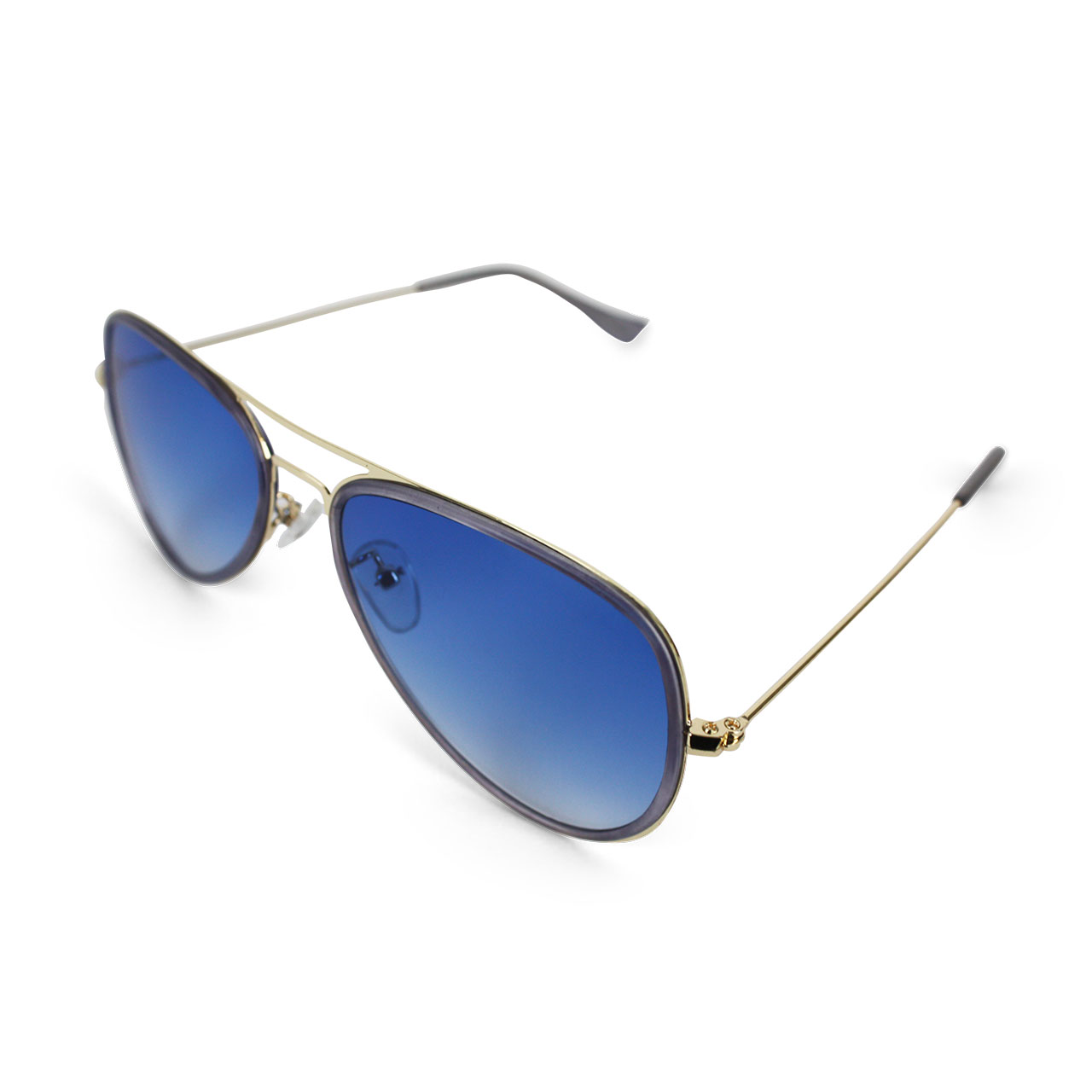 Unisex Aviator Polarized Vintage Blue Sunglasses Lens