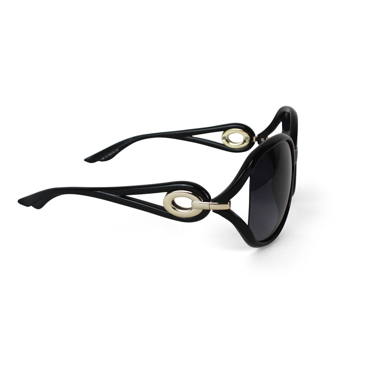 Women Polarized Black Cat-Eye Designer Sunglasses