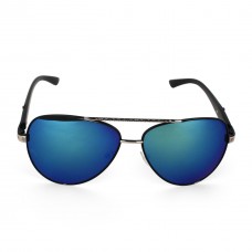 Mirrored Polarized UV Protected Blue Tinted Aviator Sunglasses Men Women