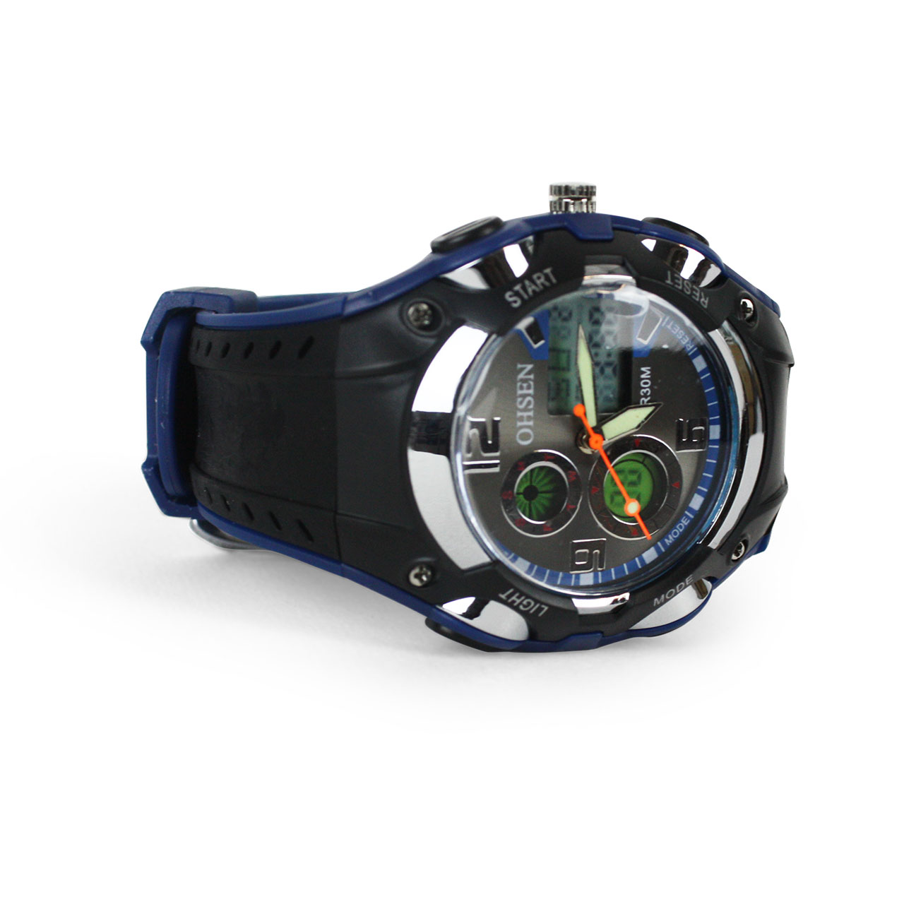 Men's Digital OHSEN Quartz WR30M LED Display Sport Waterproof Wristwatch