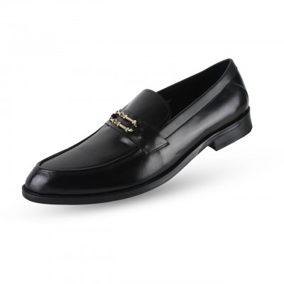 Black Loafers Business Casual Comfortable Dress Shoes Mens