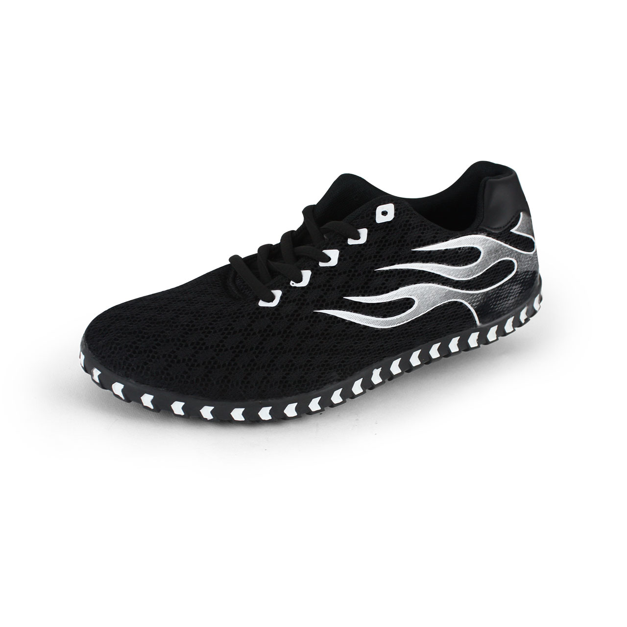 Fashion Casual Leisure Lace-Up Black Sports Shoes For Men