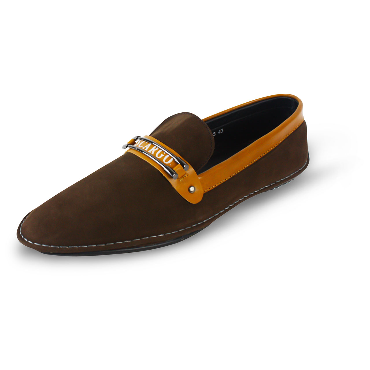Premium Leather Breathable Slip On Loafer Mens Brown Shoes