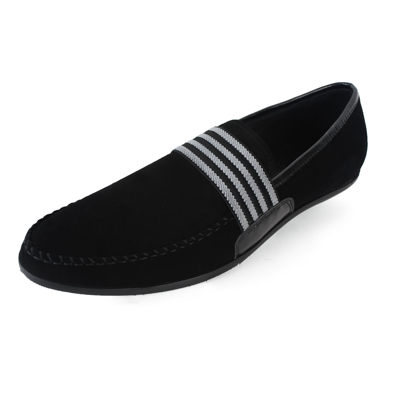 Men's Shoes Casual Denim Loafers Black / Navy Blue