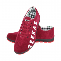 Zeekas New Brand Sneakers Mens Red Lace-Up Trainers Trendy Shoes