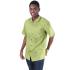 Men's Stylish Short Green Colored Sleeve Shirt