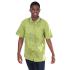 Stylish Short Sleeve Green Shirt With Collar For Men