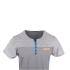 Men's Micro Mixed Pattern Stripe Ash Grey T Shirt