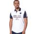 Men's White With Navy Blue Eden Park Rugby Polo Shirt