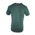 Men's Golden Star Design Dark Green T Shirt With Pockets