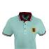 Easy Wear Collared Designer Short Sleeve Light Blue Polo Shirt Mens Outfit