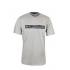 Mens Ash Round Neck T Shirt Printing With Black And White