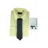 Men's Formal Basic Outfit VOGUE LIFE Yellow Shirt Collar With Tie Set