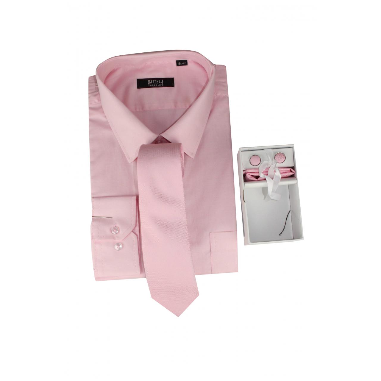 Men's Formal basic VOGUE LIFE  Rose shirt - Set