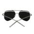 Men's Full-Rimmed Lens Mirrored Aviator Gray Polarized Sunglasses