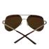 Men's Redwood Texture Tint Frame Brown Polarized Aviator Sunglasses