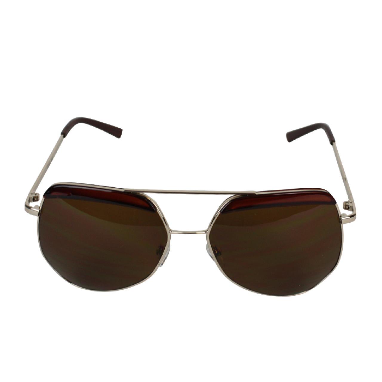 Men's Redwood Texture Tint Frame Brown Polarized Aviator Sunglasses