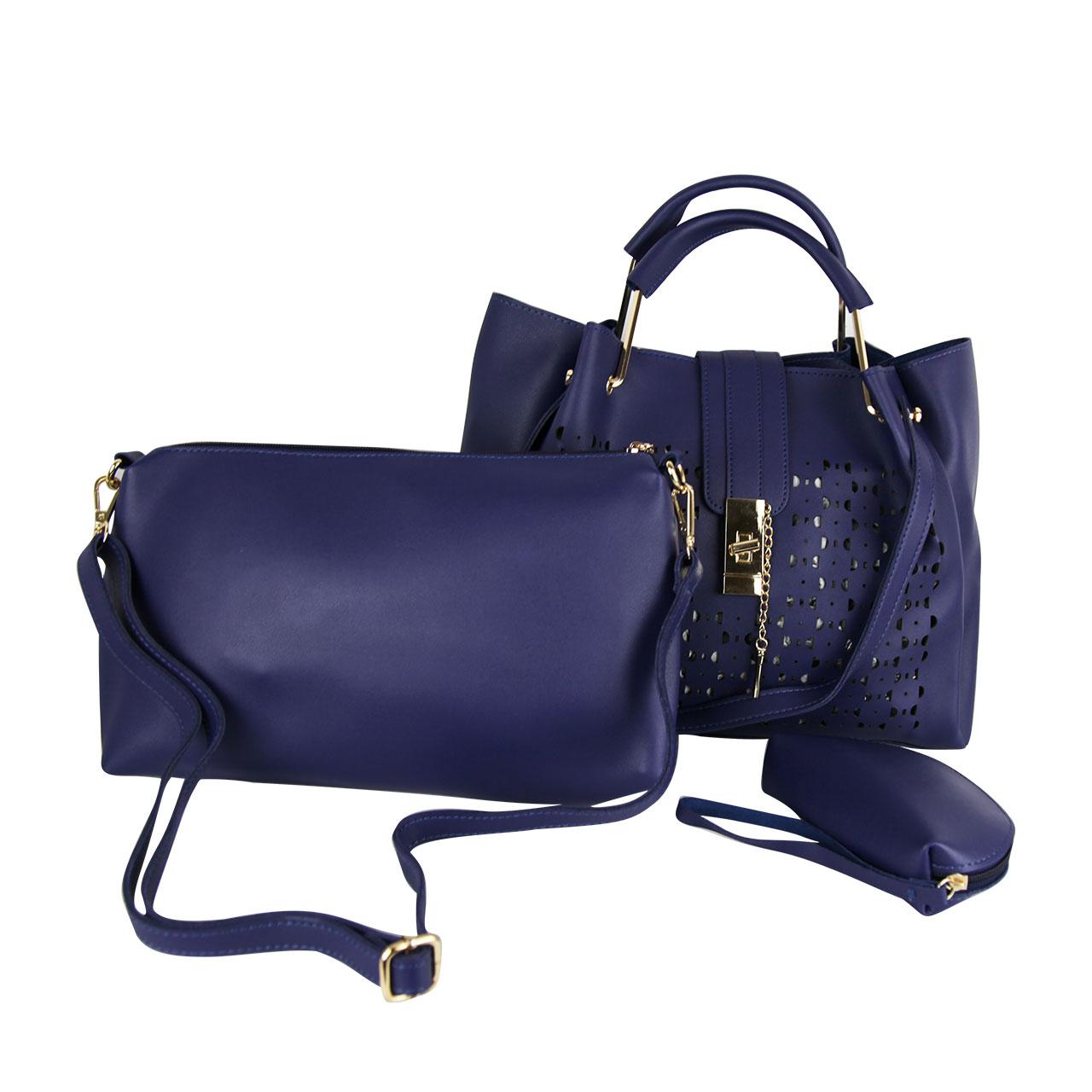 Coach Lexi Chain Shoulder Bag Metallic Navy Blue Leather Purse Handbag  F22209 | eBay