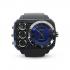 Men's OHSEN Digital 50M Quartz Big Dial Sport Waterproof Dual Time Silicone Wristwatch