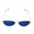 Unisex Polarized Sky Blue Aviator Sunglasses Metal Frame