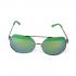 Men's Tint Green Screen Mirrored Texture Aviator Polarized Sunglasses
