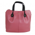 Women's Hot Pink Leather Tote / Shoulder / Crossbody Travel Bag Set