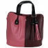 2 In 1 Pink Leather Tote/Shoulder Bag/Crossbody Bag
