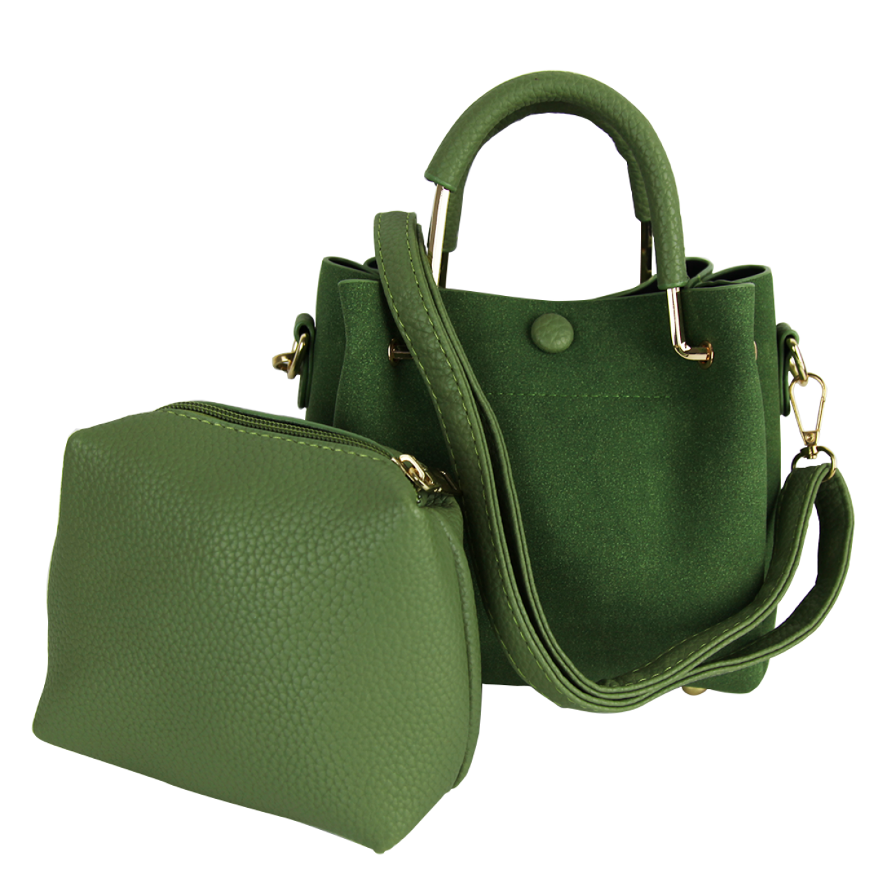 Buy Mossy Green Tote 2 Pieces Bag Sets Online For Women In USA ...